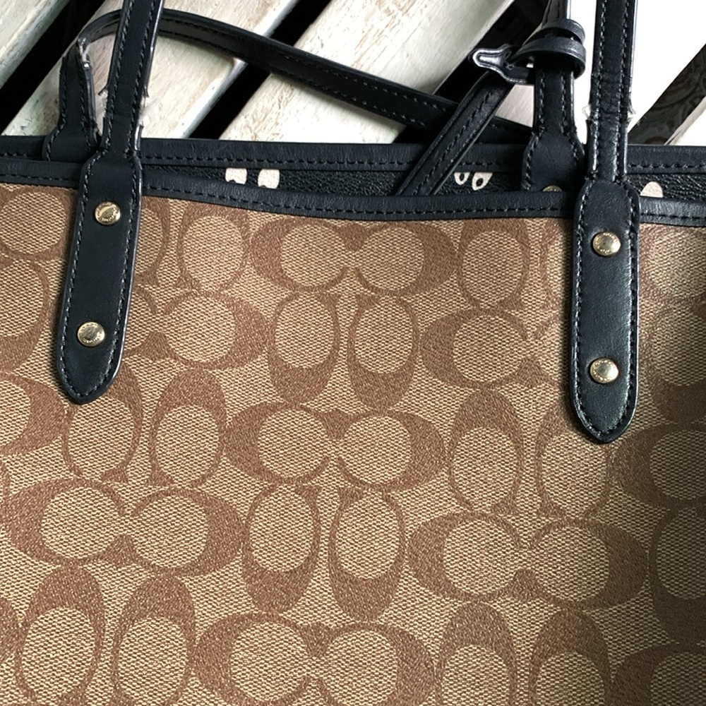 Coach Reversible City Signature Tote Bag - Picture 11 of 14